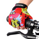 Rękawiczki rowerowe Meteor dla dzieci MONSTERS