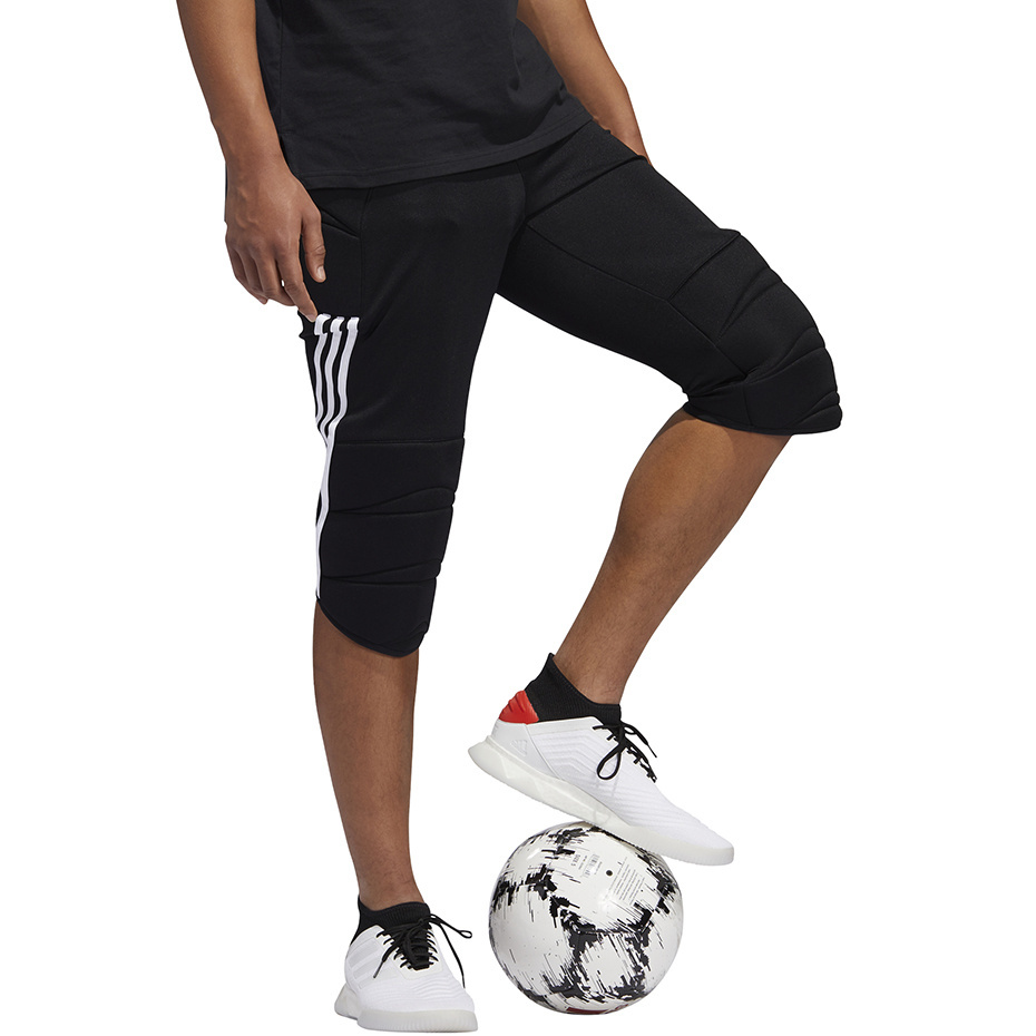 Spodnie bramkarskie męskie adidas Tierro Goalkeeper 3/4 czarne FT1456