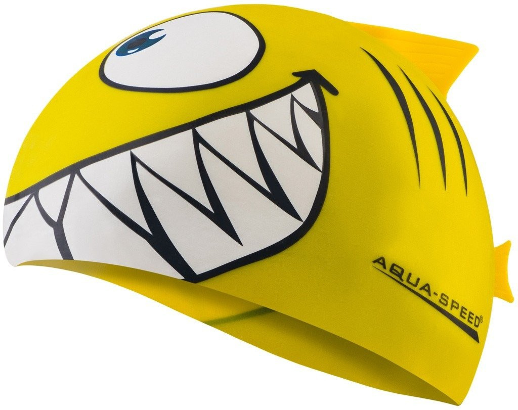Czepek Pływacki Dziecięcy Aqua-Speed Shark kol. 18 żółty