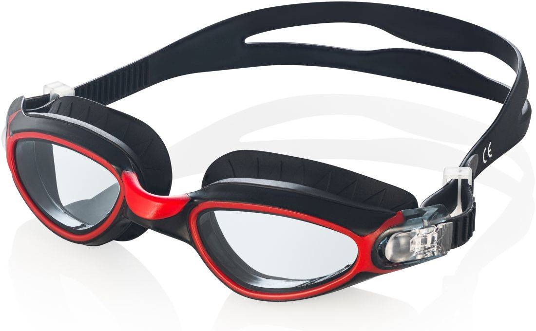 Okularki Pływackie Aqua-Speed Calypso kol. 31 czarno-czerwone