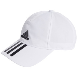 Czapka z Daszkiem Adidas Młodzieżowa Aeroready Baseball Cap 3 Stripes 4athlts OSFY biała GM4511