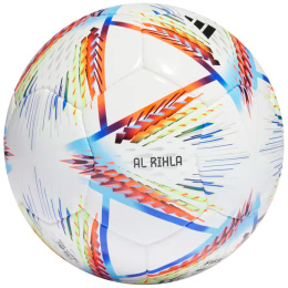 Piłka Nożna Adidas Al Rihla Pro Sala Futsal H57789 biało-niebiesko-pomarańczowa