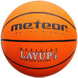 Piłka Koszykowa Treningowa Meteor Layup pomarańczowa