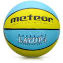 Piłka Koszykowa Treningowa Meteor Layup żółty/niebieski