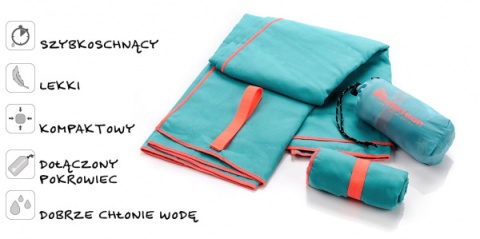 Ręcznik Szybkoschnący Meteor z Mikrofibry S 42 x 55 cm szary 31554