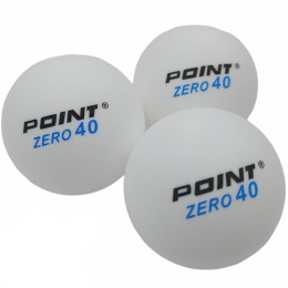 Piłeczki do Ping Ponga Point Zero 40 białe 100szt