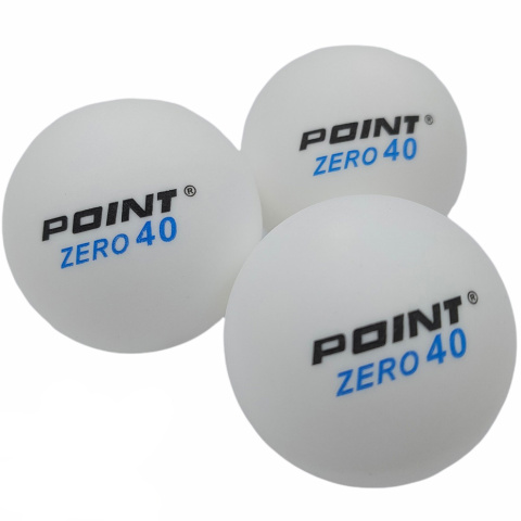 Piłeczki do Ping Ponga Point Zero 40 białe 100szt