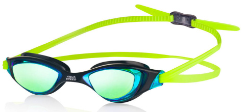 Okularki Pływackie Aqua Speed Xeno Mirror kol. 38 czarno-zielone
