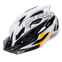 Kask rowerowy Meteor Gruver czarny/biały/pomarańczowy