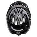 Kask rowerowy Meteor Gruver czarny/biały/pomarańczowy