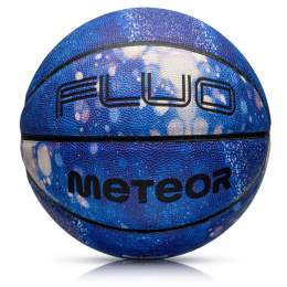 Meteor piłka koszykowa do kosza Fluo Niebieski/Biały rozm. 7