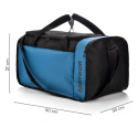 Torba Fitness Meteor Odyn 40L czarno/niebieska