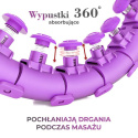 HHW12 Plus Size Hula Hop Violet z Wypustkami i Obciążnikiem HMS