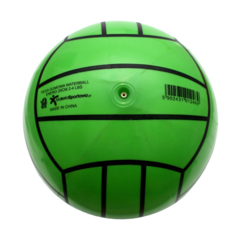 Piłka gumowa Enero water polo siatkowa zielona 1012469