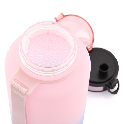 Bidon sportowy Meteor 1500 ml różowy/niebieski 17666