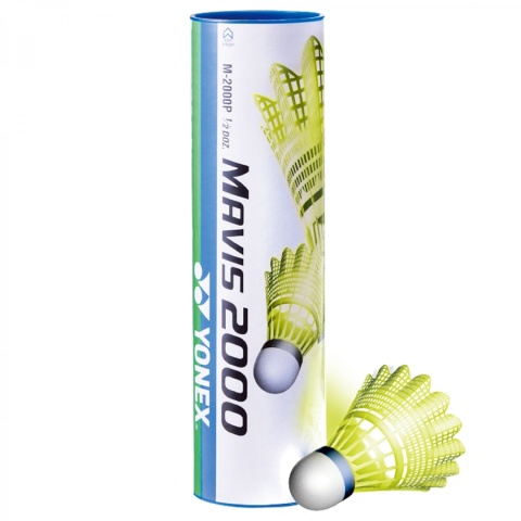 Lotki Nylonowe Żółte 6szt. Mavis 2000 Yonex Średnia niebieska