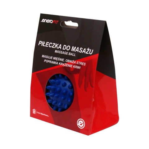 Piłeczka do masażu Enero Fit 7 cm soft niebieska 1048277
