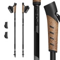 Kije Nordic Walking teleskopowe Spokey PEAK 105-135 czarne