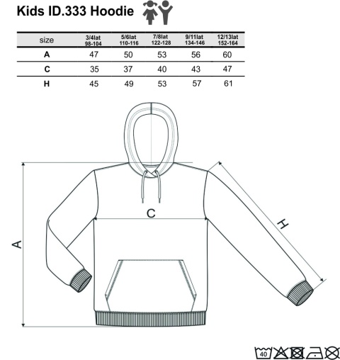 MAŁA BRYTANIA BLUZA Z KAPTUREM JUNIOR
