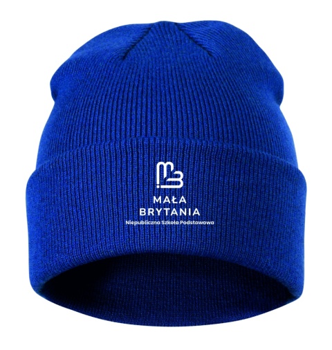 MAŁA BRYTANIA CZAPKA ZIMOWA NIEBIESKA
