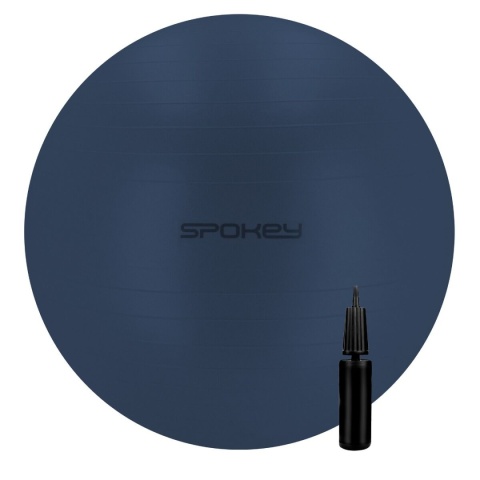 Piłka gimnastyczna z pompką Spokey Fitball 65 cm granatowa