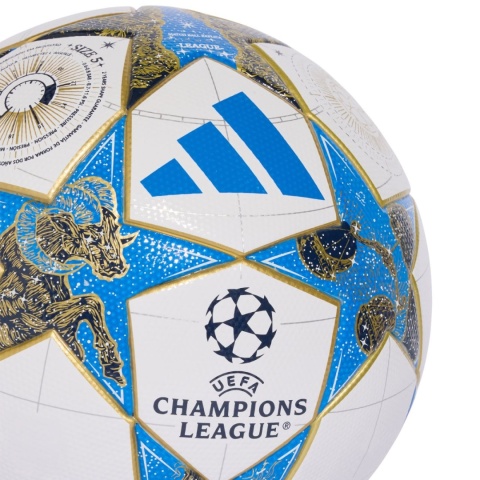 Piłka nożna adidas UCL League 25/26 League Stage JP1540 biało-niebiesko-złota