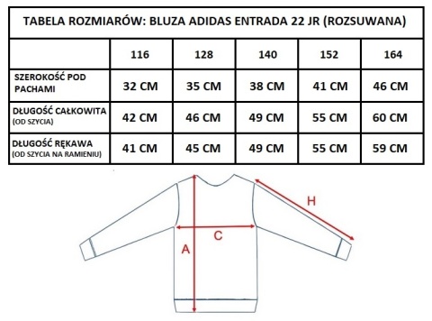 Bluza Dla Dzieci Adidas Entrada 22 Track Jacket HG6288 niebieska