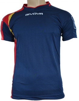 Komplet Givova Kit Centro granatowo-czerwony KITC18 0412