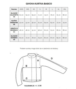 Kurtka Ortalion Givova Rain Basico RJ001 0010 czarna