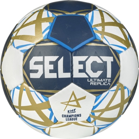 Piłka ręczna Select Ultimate Replica Champions League v25 Official EHF biało-granatowo-złota