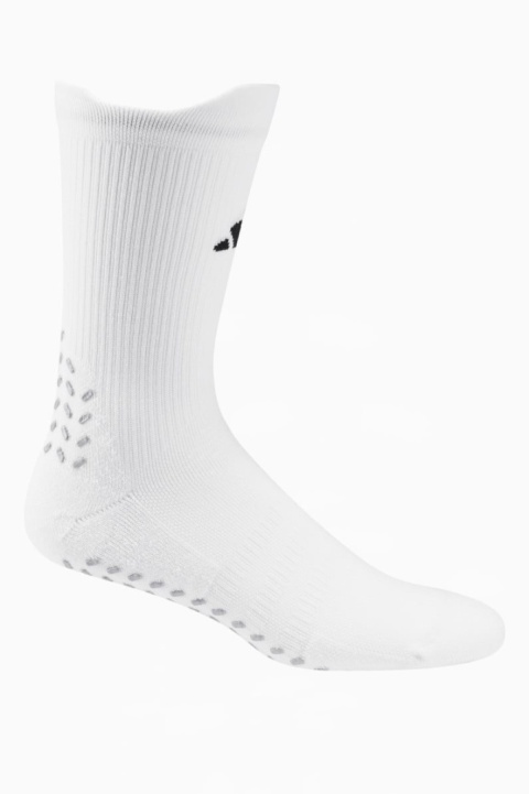 Skarpety Piłkarskie Amortyzowane Antypoślizgowe Adidas Football Grip Printed Cushioned HN8841 białe