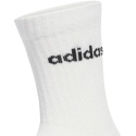 Skarpety Adidas Linear Crew Socks Cushioned 6 Par białe JL6096
