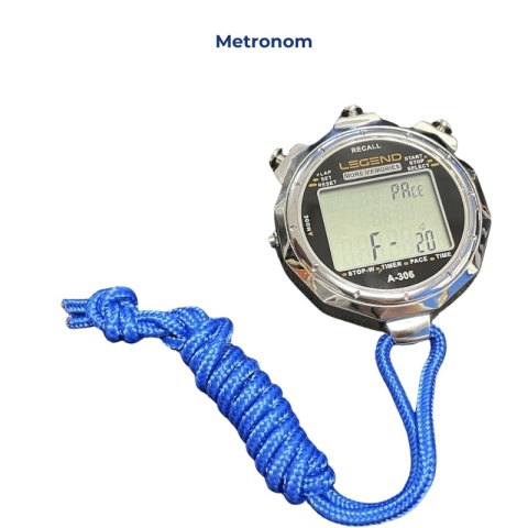 Cyfrowy stoper w metalowej obudowie 100 międzyczasów - Legend Sport