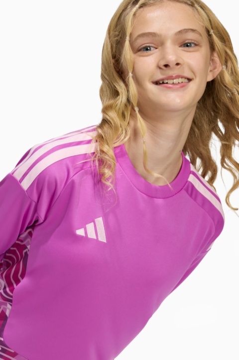 Bluza koszulka bramkarska dla dzieci adidas Tiro 26 Competition KB5242 fioletowa