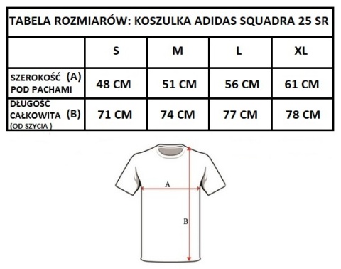 Koszulka męska Adidas Squadra 25 JC8674 pomarańczowa