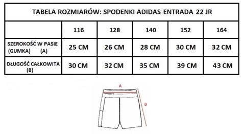 SŁOWIK SPODENKI MECZOWE JUNIOR ADIDAS ŻÓŁTE