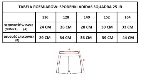 Spodenki dla dzieci adidas Squadra 25 JC8664 pomarańczowe