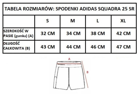 Spodenki męskie Adidas Squadra 25 JC8676 pomarańczowe