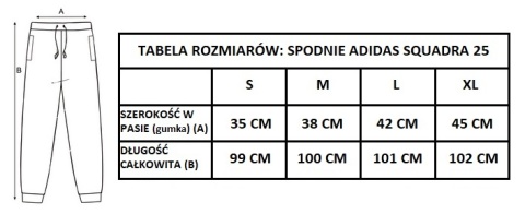 Spodnie Męskie Adidas Squadra 25 Training JE2782 czarne