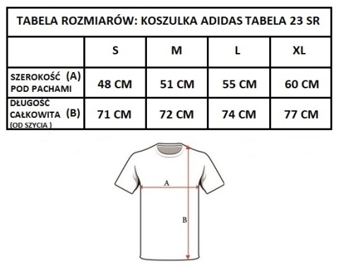 TFT Koszulka Adidas Tabela 23 Senior z herbem