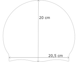 Czepek pływacki lateksowy Aqua-speed Soft Latex 02 - ciemny niebieski