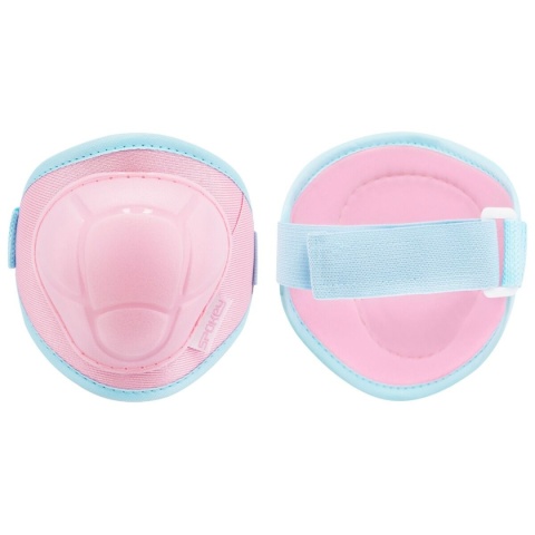 Zestaw ochraniaczy dziecięcych na kolana, nadgarstki i łokcie Spokey Buffer różowy