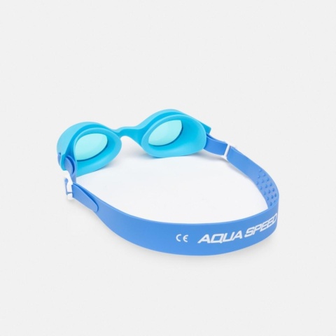 Okulary pływackie dla dzieci Aqua Speed Bonito kol. 01- niebieskie- niebieskie szkła