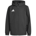 Kurtka ortalion dla dzieci adidas Entrada 26 All Weather JZ9104 czarna