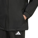 Kurtka ortalion dla dzieci adidas Entrada 26 All Weather JZ9104 czarna