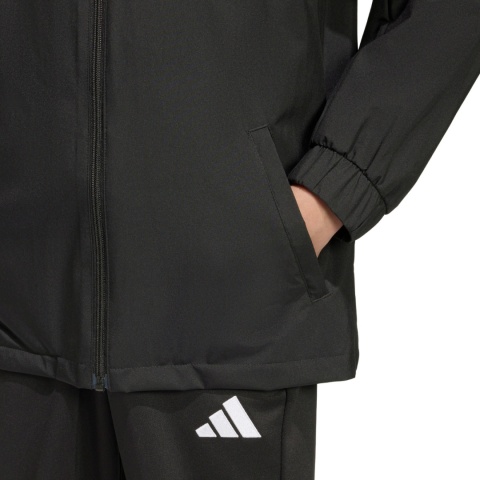 Kurtka ortalion dla dzieci adidas Entrada 26 All Weather JZ9104 czarna