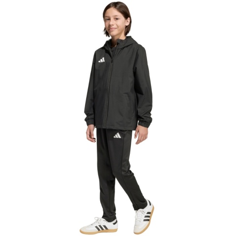 Kurtka ortalion dla dzieci adidas Entrada 26 All Weather JZ9104 czarna