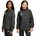 Kurtka ortalion dla dzieci adidas Entrada 26 All Weather JZ9104 czarna
