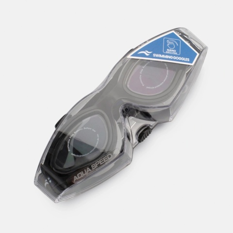 Okulary pływackie Aqua Speed Aurora Nano Anti-Fog kol. 26- czarno-szare -dymione szkła