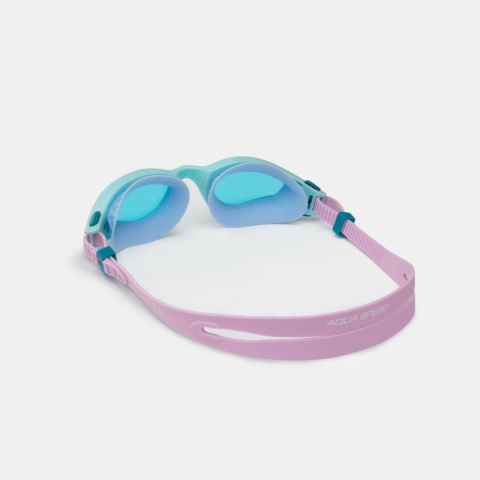 Okulary pływackie Aqua Speed Aurora Nano Anti-Fog kol. 63- turkusowo-różowe -błękitne szkła